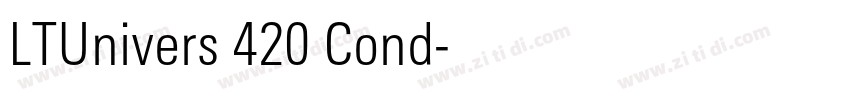 LTUnivers 420 Cond字体转换